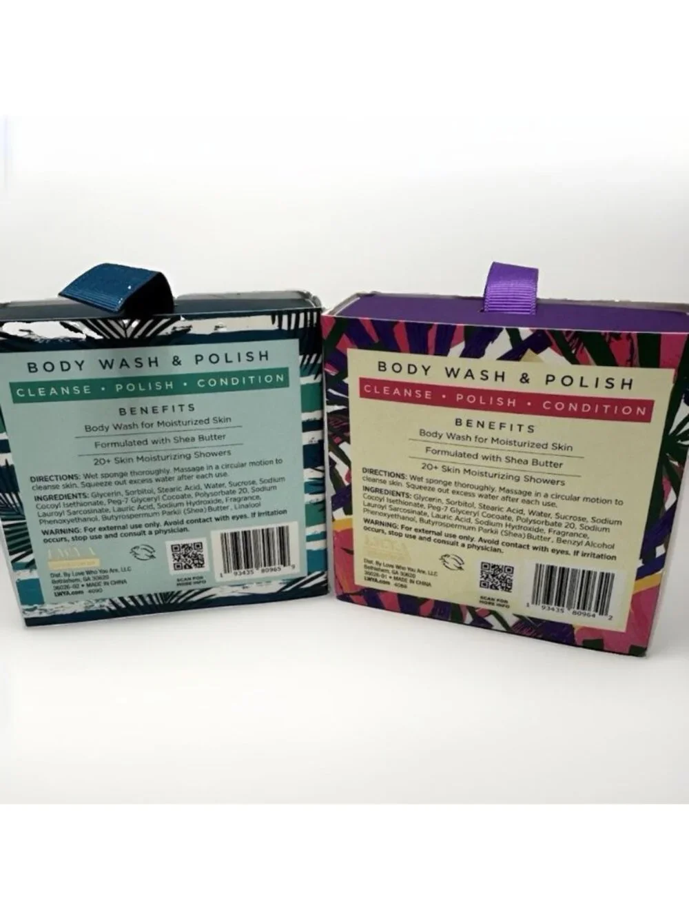 LWYA Body Wash & Polish “Seas The Day* & “Tropic Like It’s Hot” 3oz. Set. New